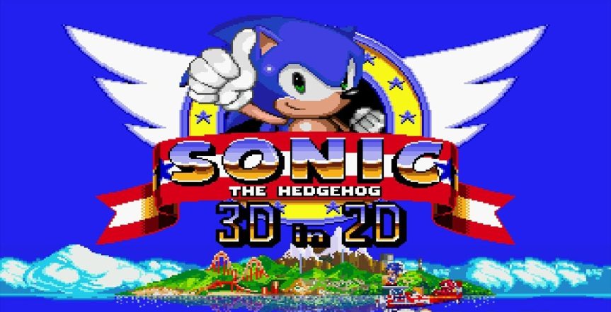 Sonic 3D in 2D stream