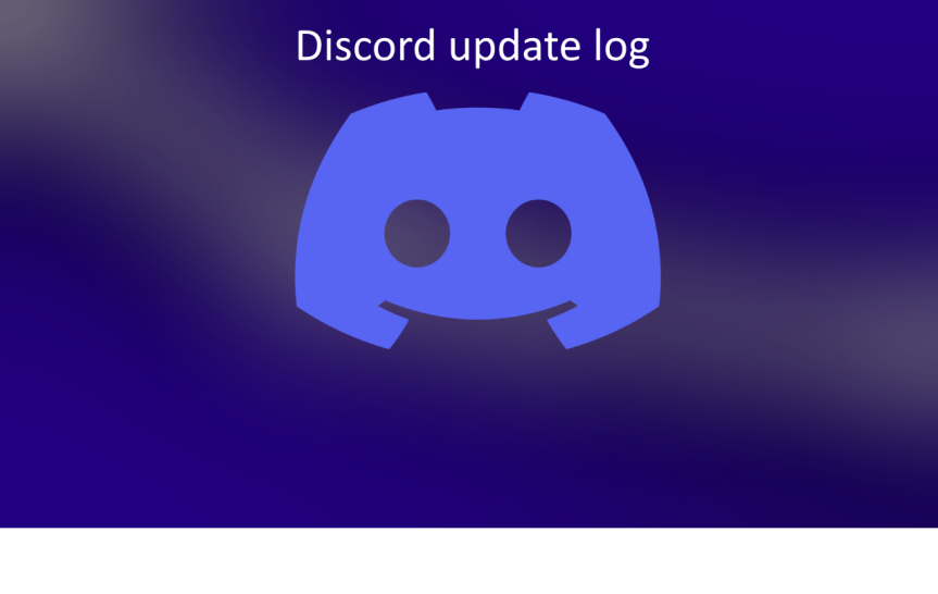 Discord Server update log.